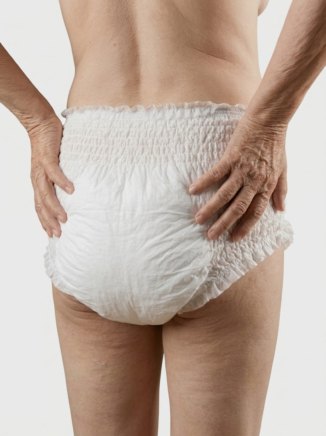 Adult Diaper Pants pull-up waistband detail