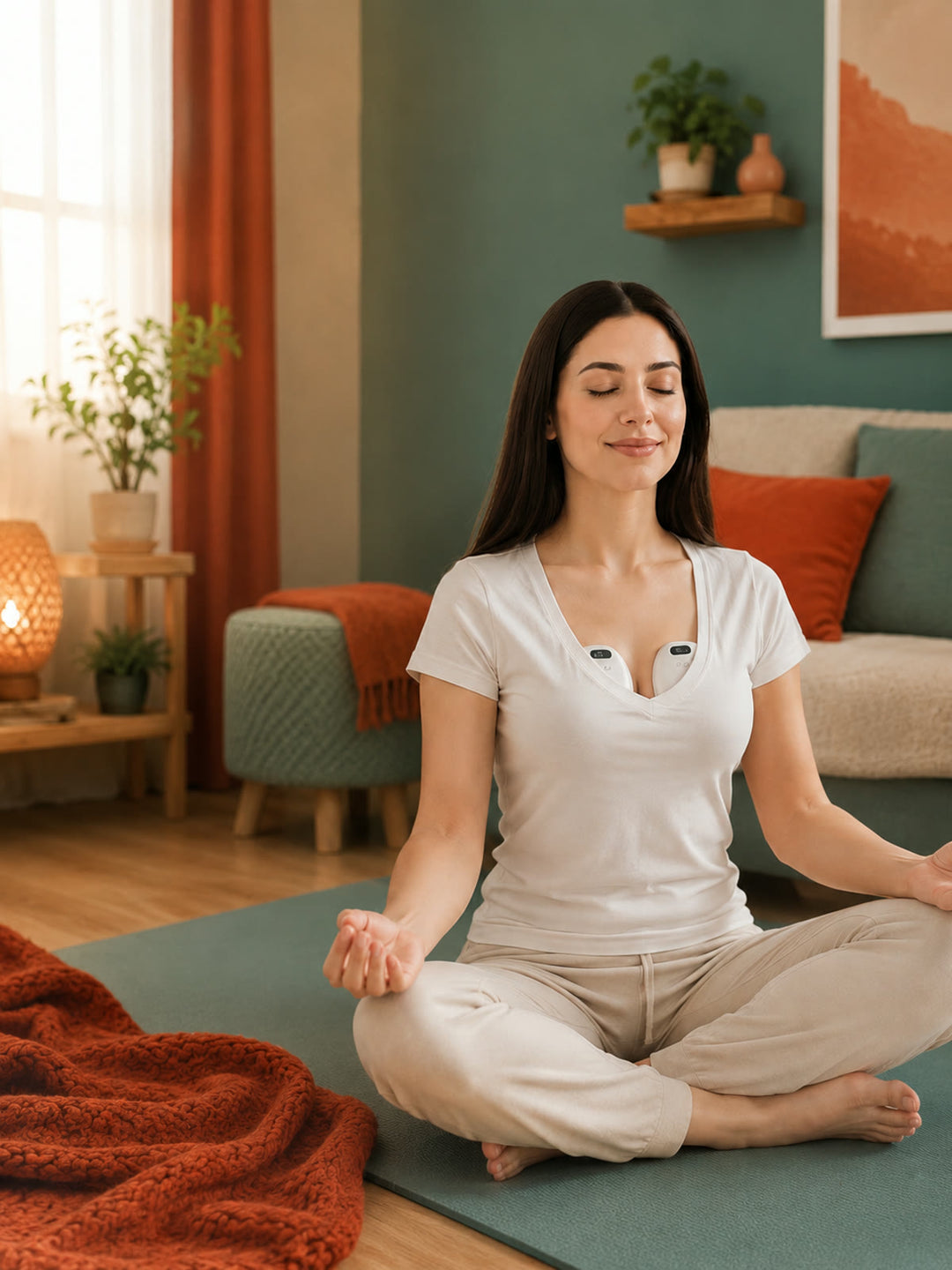 Strapless wearable breast pump, lifestyle